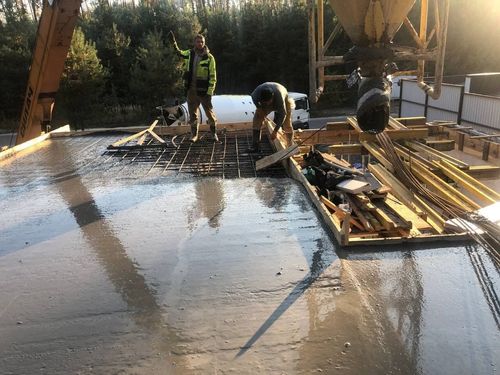 Glatte Betonfläche